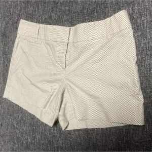 Women's Size 4 Cream Polka Dot Marisa Shorts by Loft